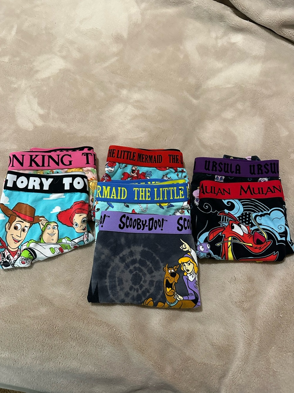 Disney Character Boxer Briefs Set - Bright Multi-Print Waistbands